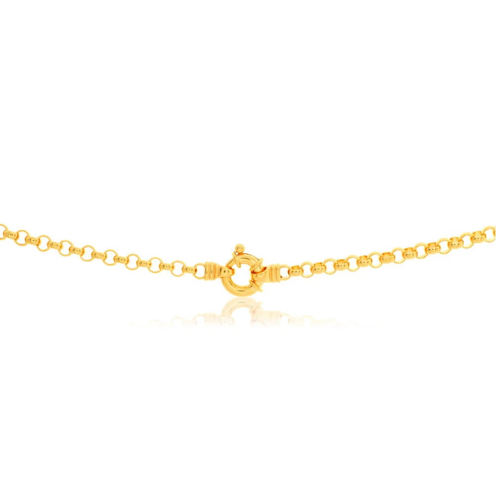 9ct Yellow Solid Gold Belcher Chain - Image 2
