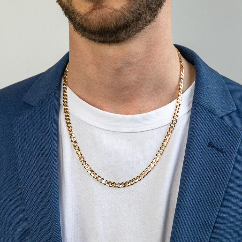 9ct Yellow Solid Gold "Noah" Curb Chain - Image 5