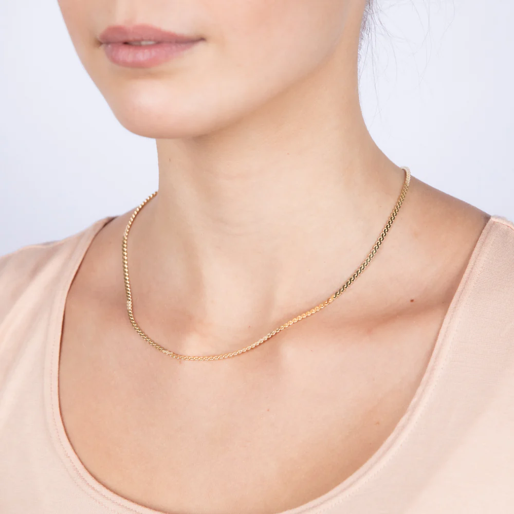 9ct Yellow Solid Gold Serpantine 45cm Chain - Image 4