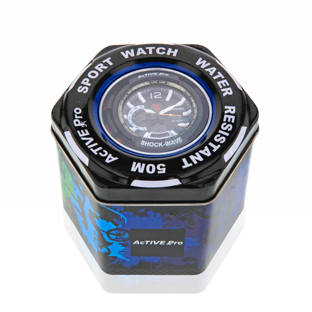 Active Pro 1702 Black Digital Sports Watch - Image 4