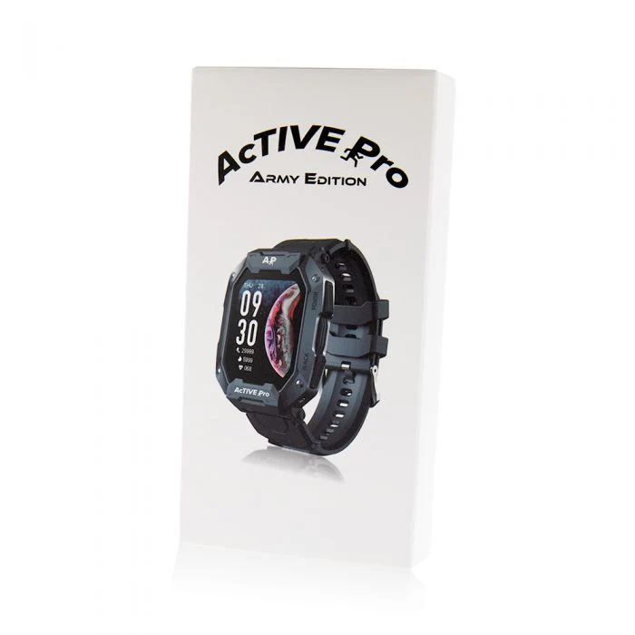 Active Pro Smart Watch Army Grey Edition - Image 4