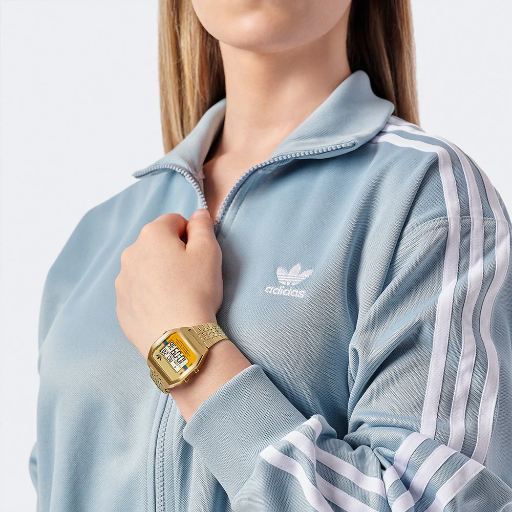 Adidas AOST23555 Digital Two Gold Tone Unisex Watch - Image 5