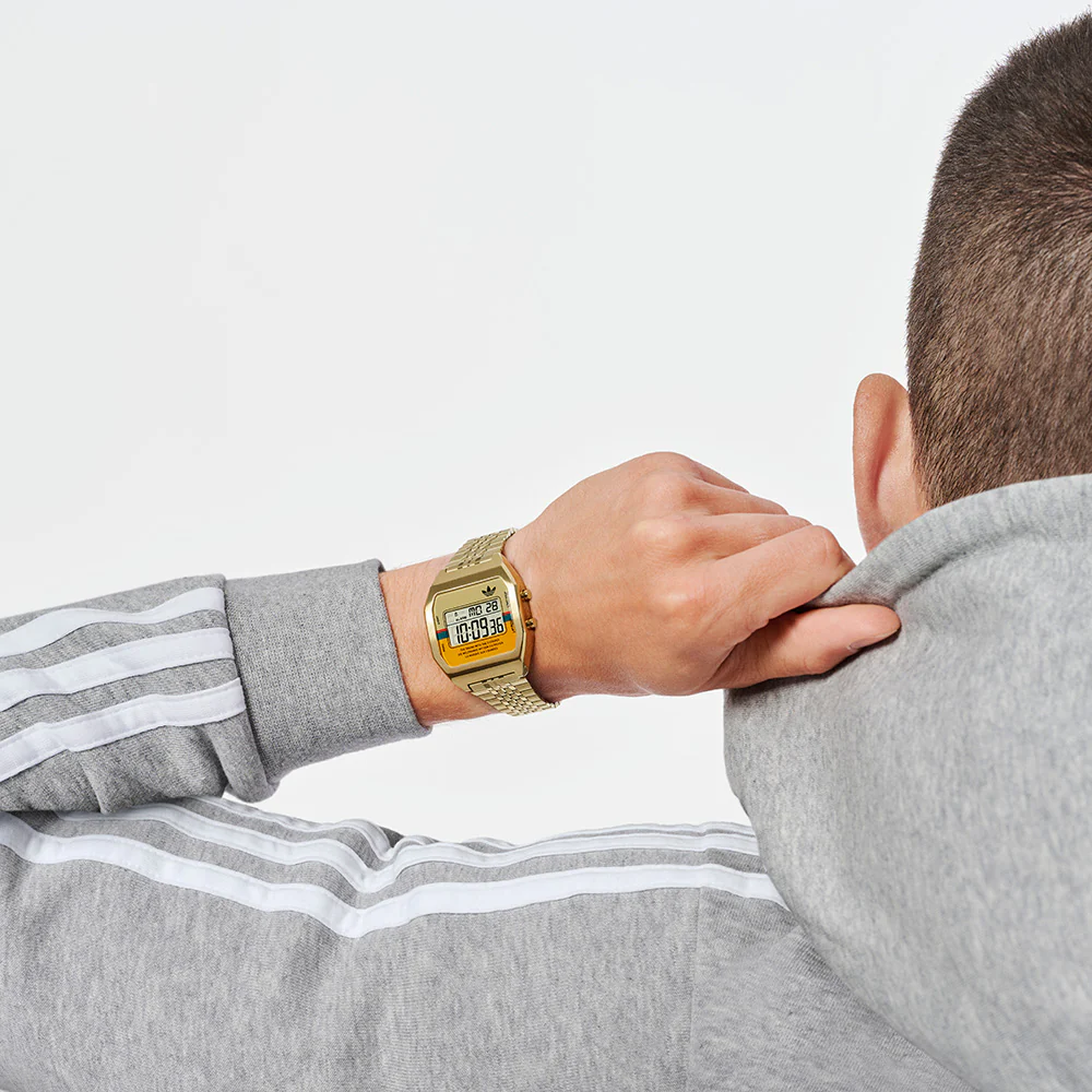 Adidas AOST23555 Digital Two Gold Tone Unisex Watch - Image 6