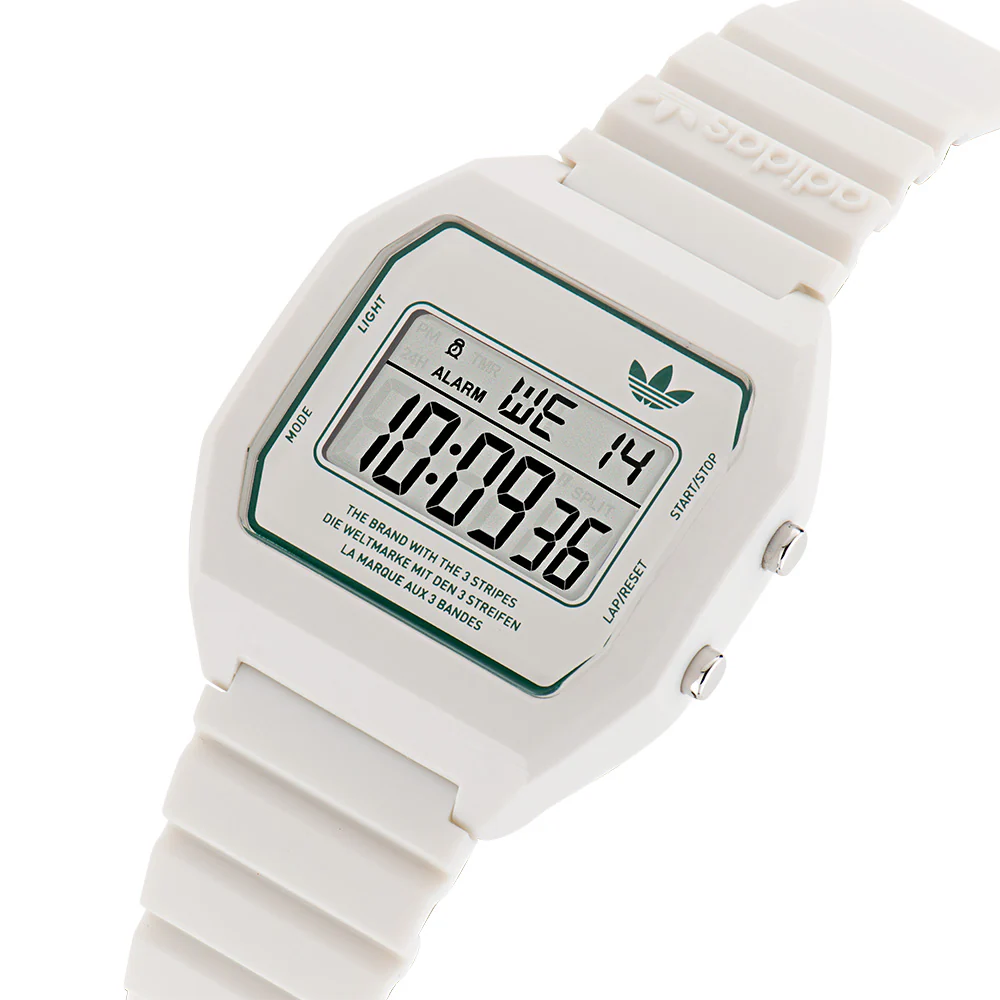Adidas AOST23557 Digital Two White Resin Unisex Watch - Image 2
