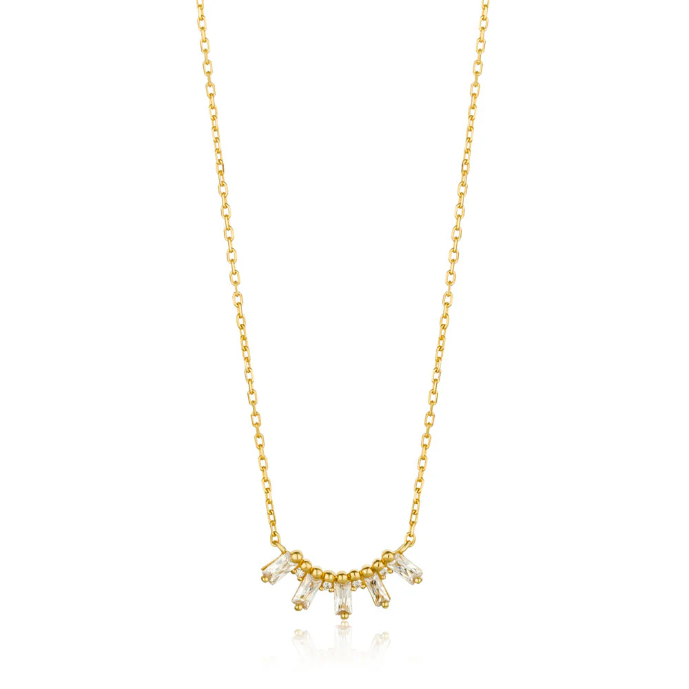 Ania Haie Sterling Silver & Gold Plated Glow Getter Solid Bar Necklace