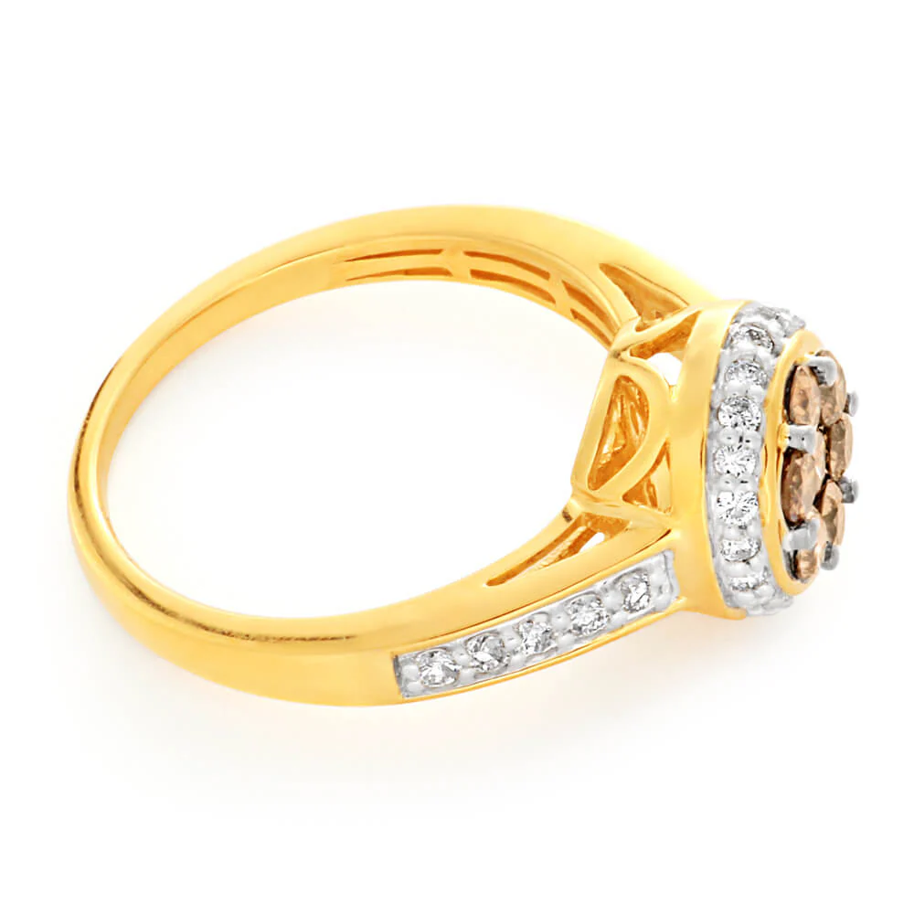 Australian Diamond 9ct Yellow Gold 1 Carat Diamond Ring - Image 2