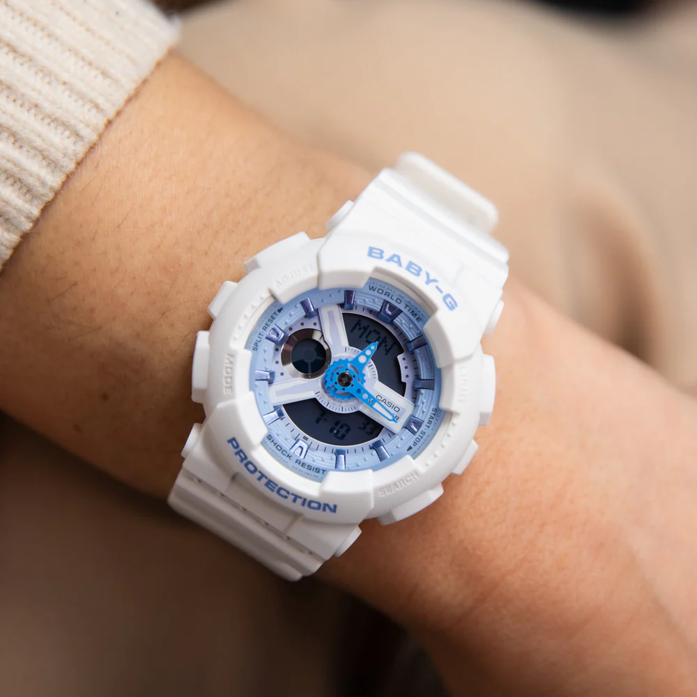Baby-G BA110XBE-7A Blue and White Ladies Watch - Image 2