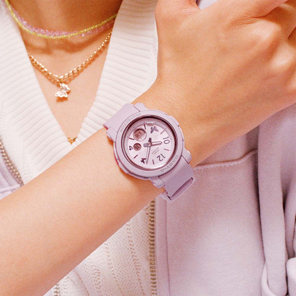 Baby-G BGA290BD-6A Butterfly Dial Purple Womens Watch - Image 2