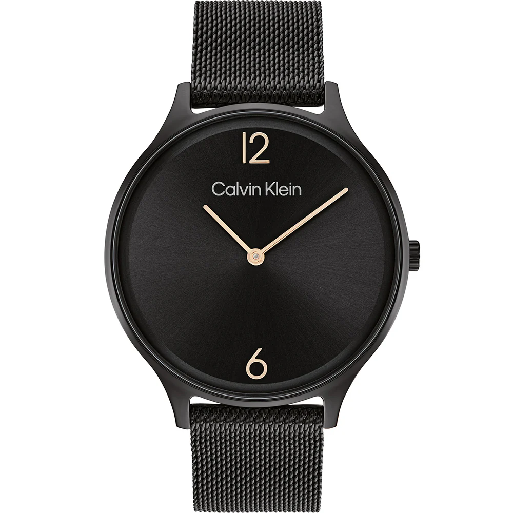 Calvin Klein 25200004 Timeless Black Mesh Womens Watch