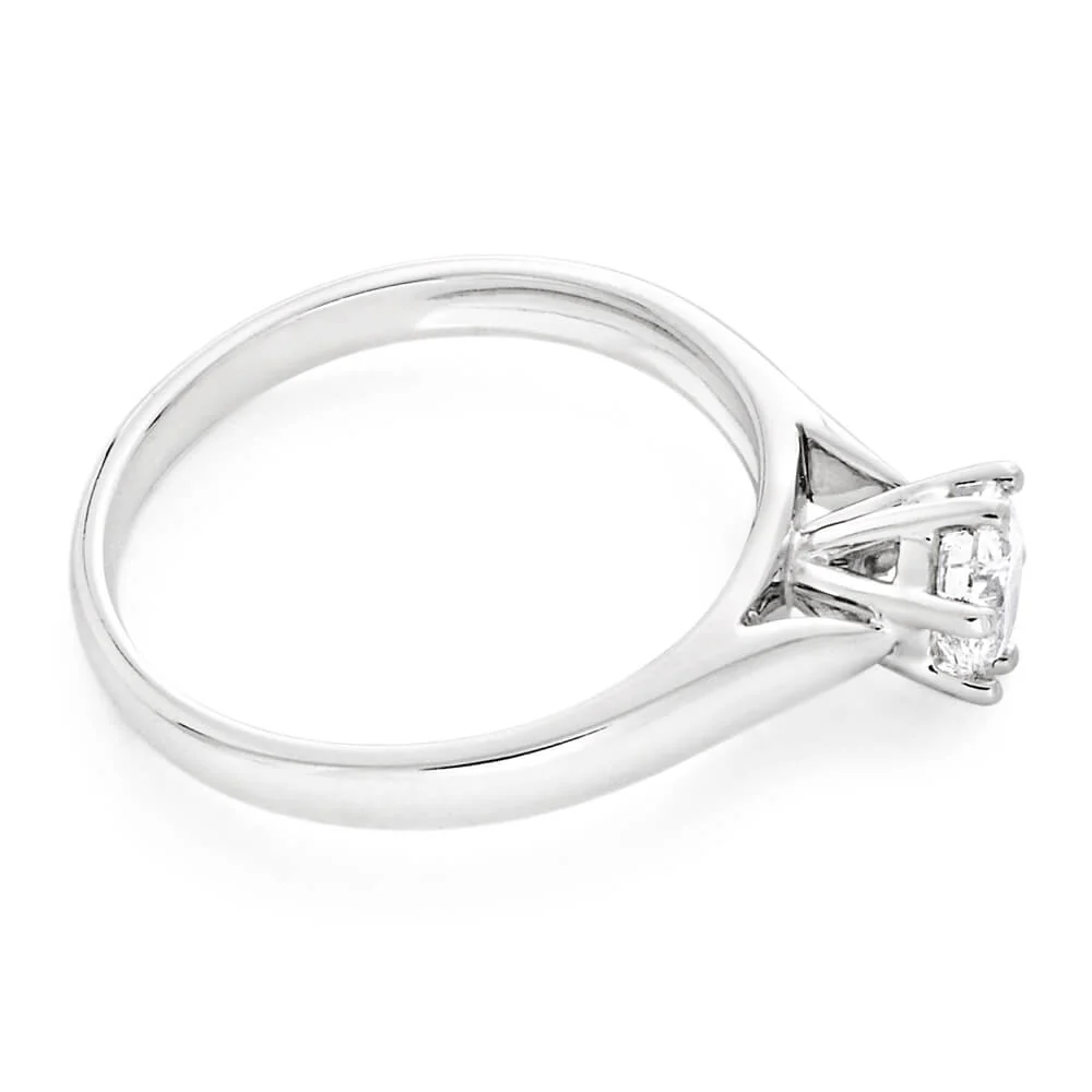 Certified Diamond 18ct White Gold Diamond Ring - Image 2