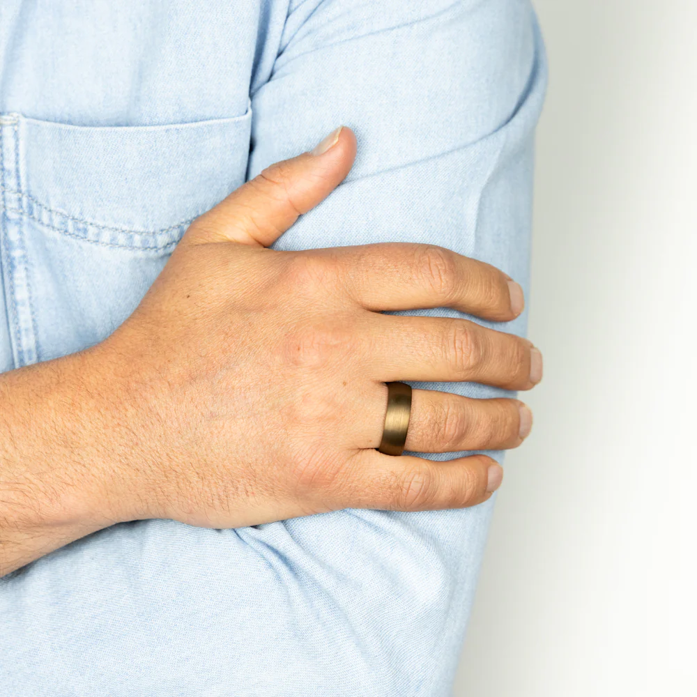 Chocolate 8mm Tungsten Ring - Image 2