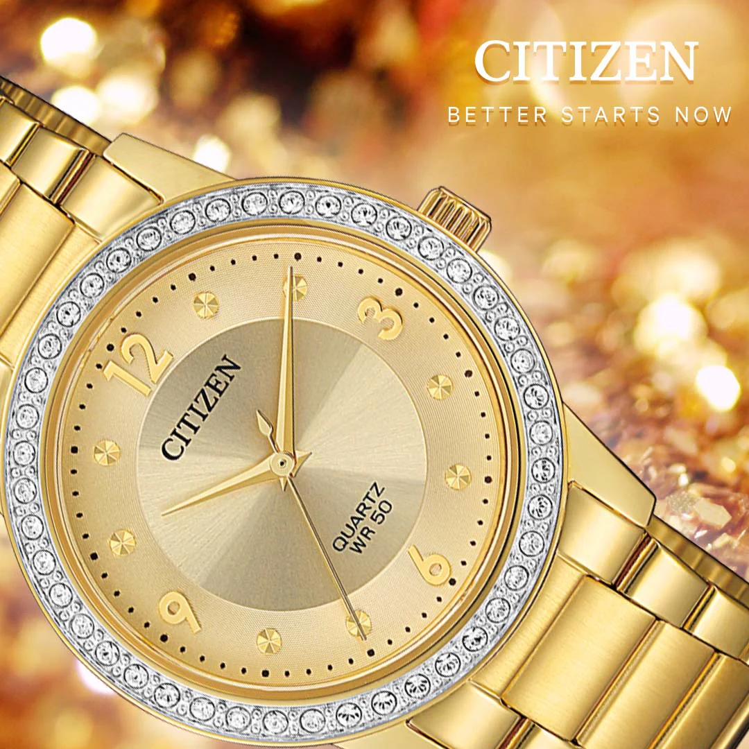 Citizen EL3092-86P Gold Stainless Steel Womens Watch - Image 2