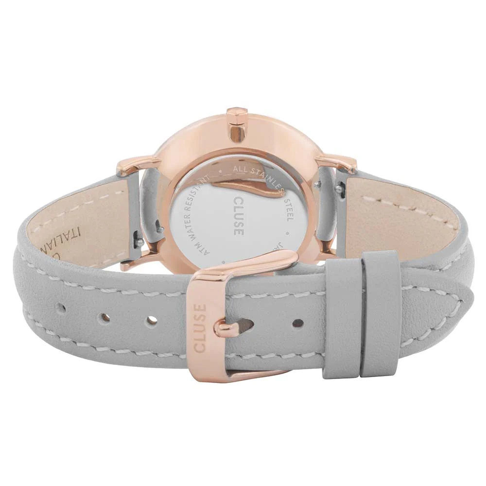 Cluse CW0101203010 Minuit Grey Leather Womens Watch - Image 2
