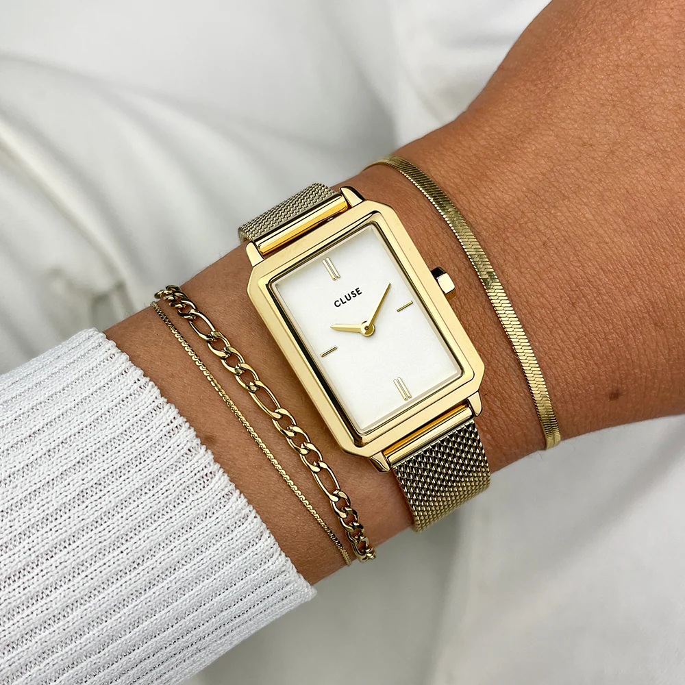 Cluse CW11508 Fluette Gold Tone Mesh Womens Watch - Image 4