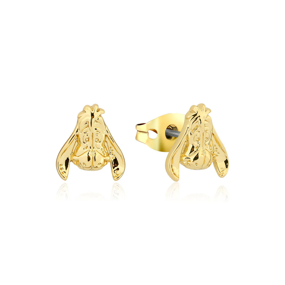 Couture Kingdom Disney Gold Plated Winnie The Pooh Eeyore 10mm Stud Earrings
