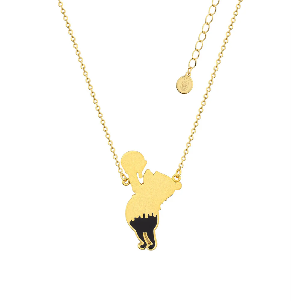 Couture Kingdom Disney Gold Plated Winnie The Pooh Honey Drip Pendant On 45+7cm Chain