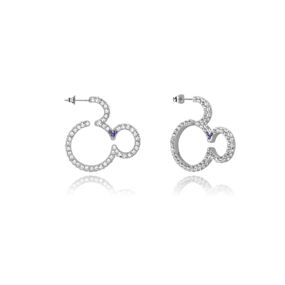 Couture Kingdom Disney Mickey Mouse Crystal Hoop Earrings