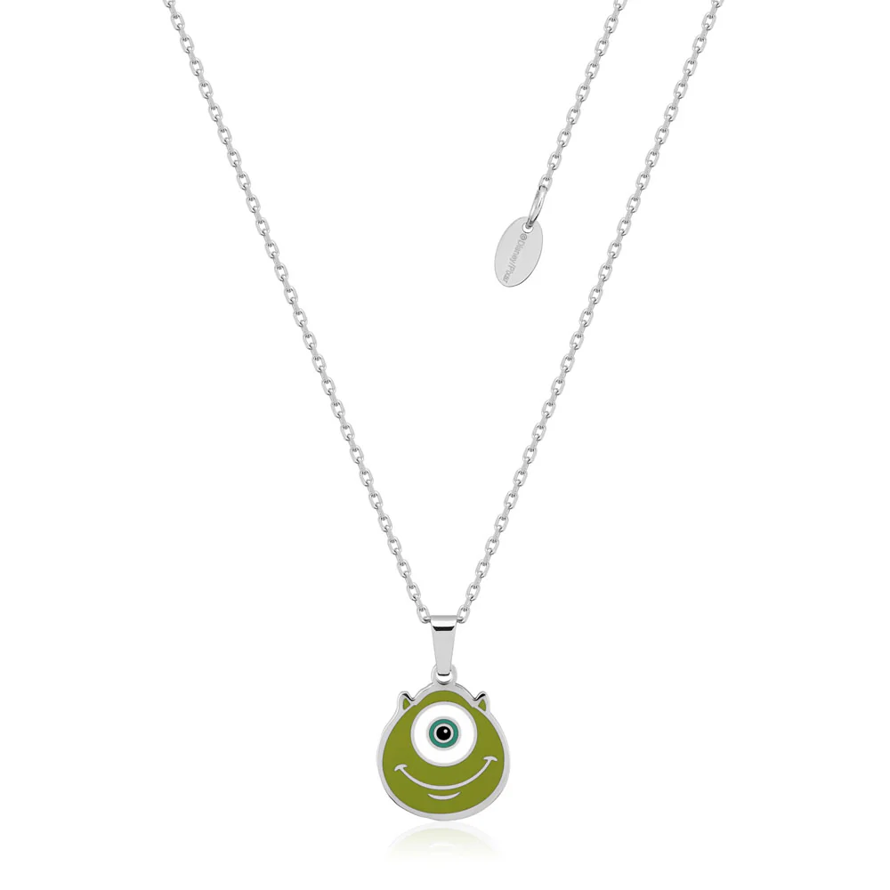 Couture Kingdom Disney Monster Inc Silver Plated Mike Wazowski Pendant on 40+7cm Chain