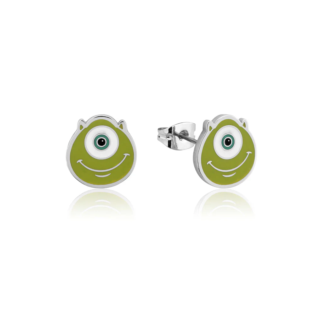 Couture Kingdom Disney Monster Inc Stainless Steel Mike Wazowski Stud Earrings