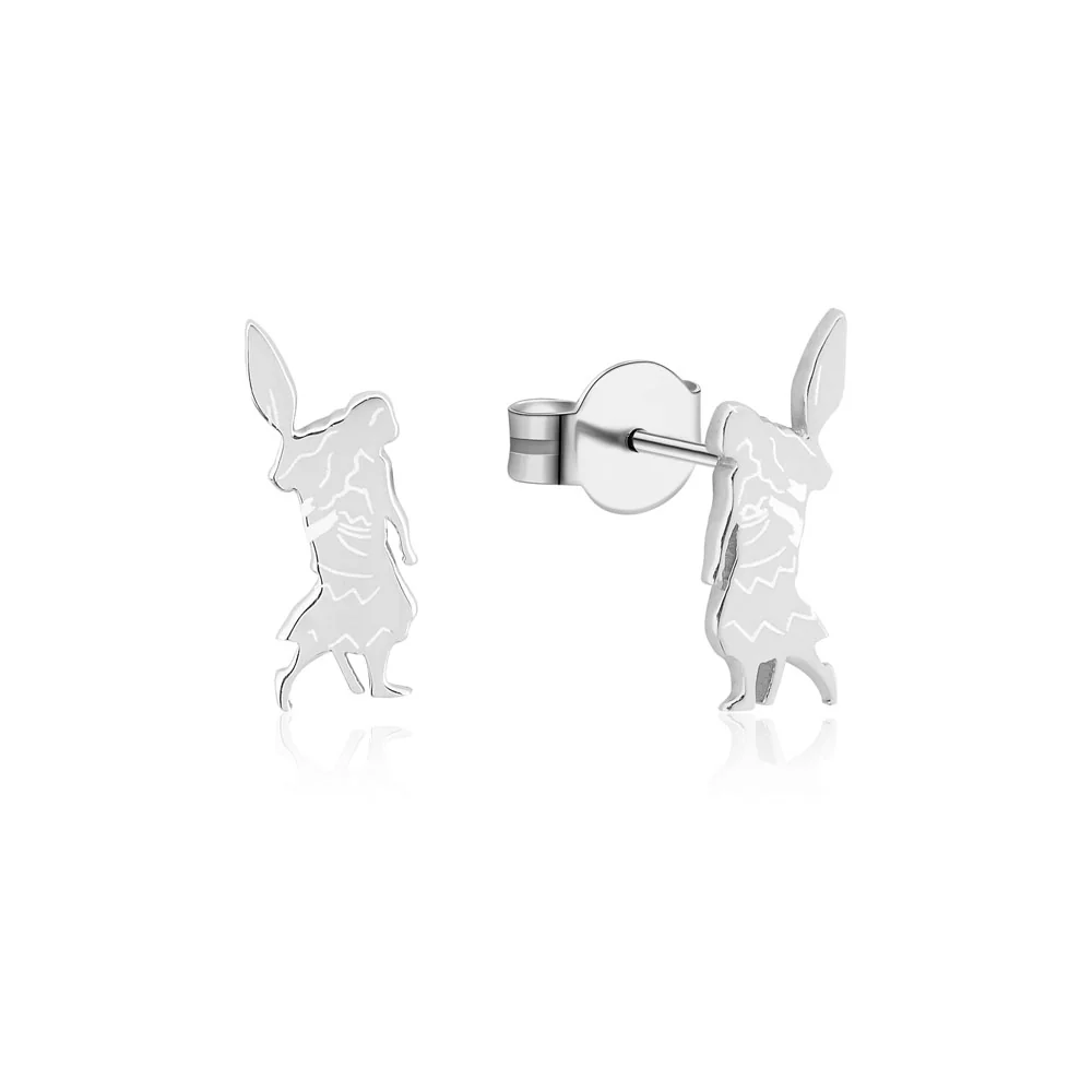 Couture Kingdom Disney Princess Rhodium Plated Moana 12mm Stud Earrings
