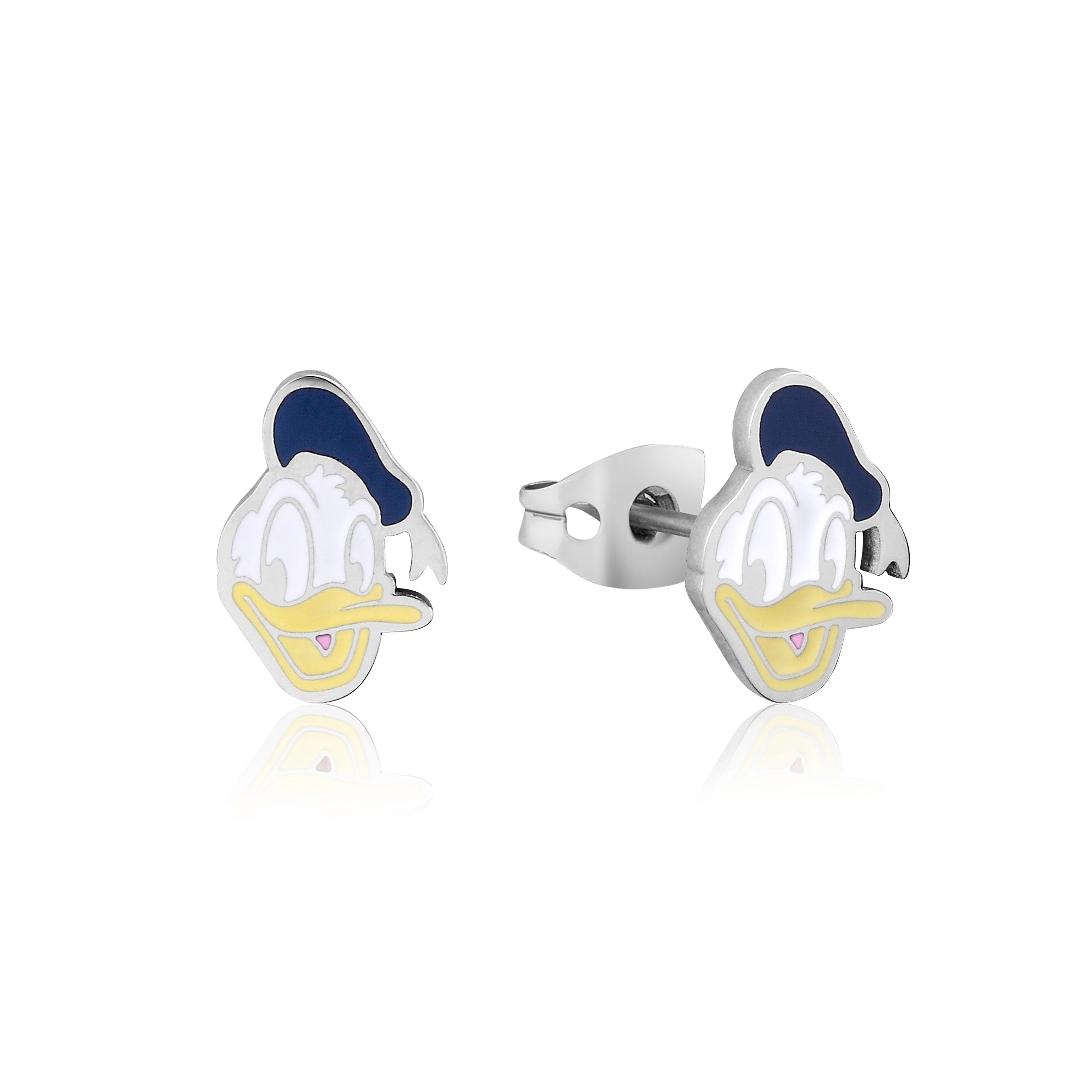 Couture Kingdom Disney Stainless Steel 11mm Animated Donald Duck Studs Earrings