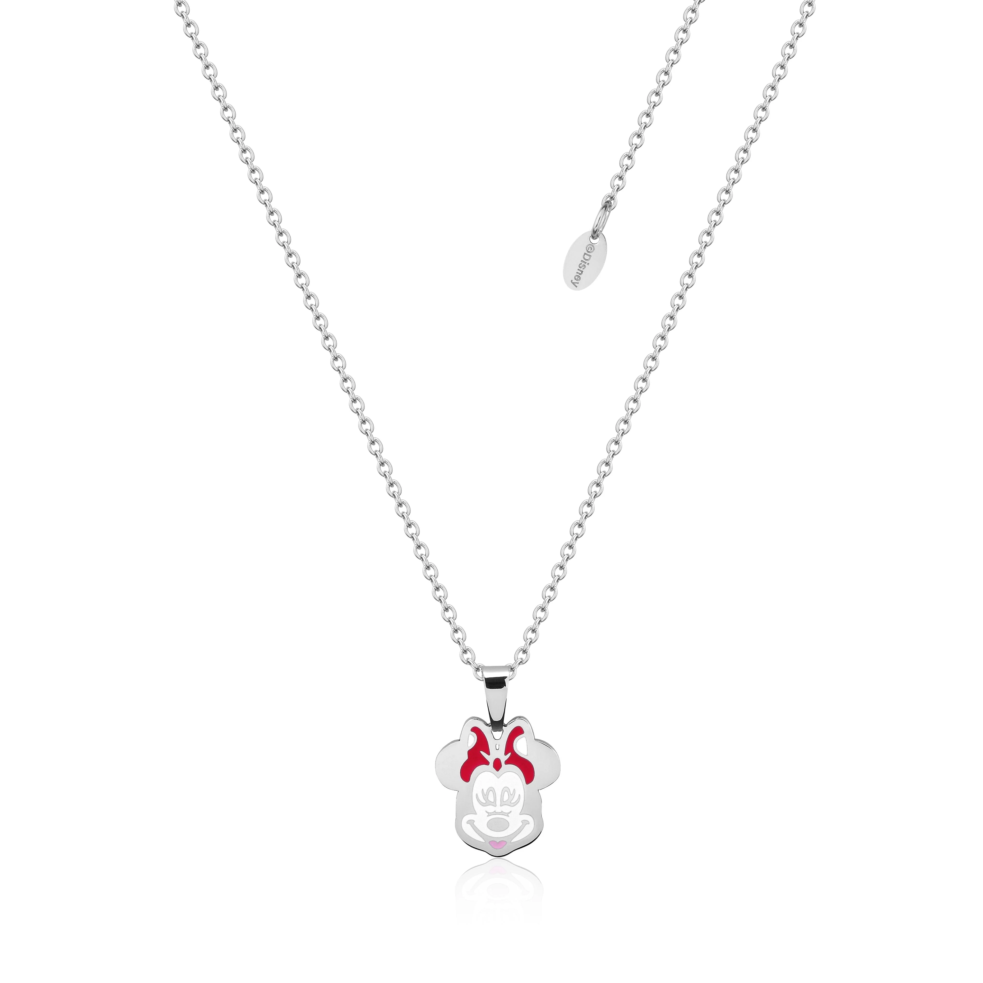 Couture Kingdom Disney Stainless Steel 47cm Animated Minnie Mouse Pendant on Chain
