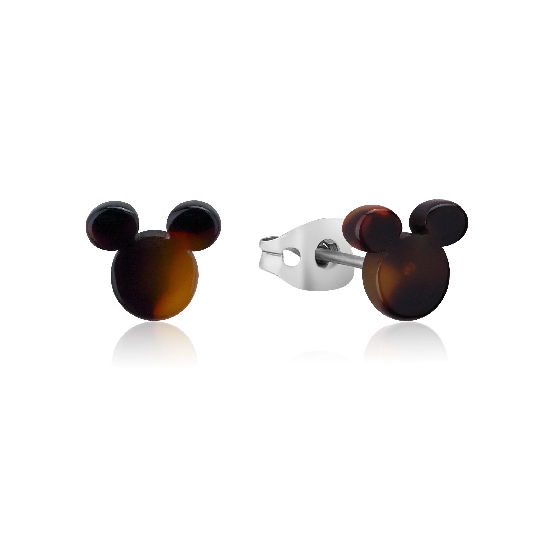 Couture Kingdom Disney Stainless Steel 9mm Tortoise Shell Stud Earrings