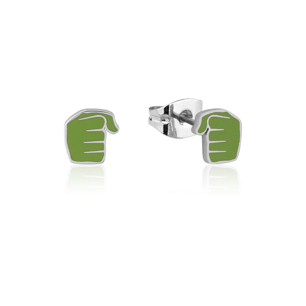 Couture Kingdom Disney Stainless Steel Hulk Enamel Stud Earrings