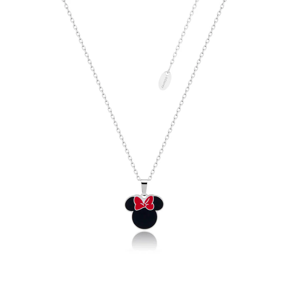Couture Kingdom Disney Stainless Steel Minnie Silhouette Pendant On Chain