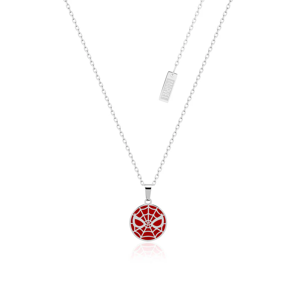 Couture Kingdom Disney Stainless Steel Spider Man Enamel Pendant On Chain