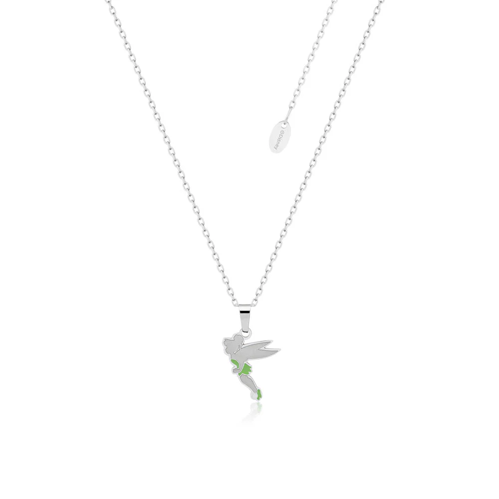 Couture Kingdom Disney Stainless Steel Tinkerbell Pendant On Chain