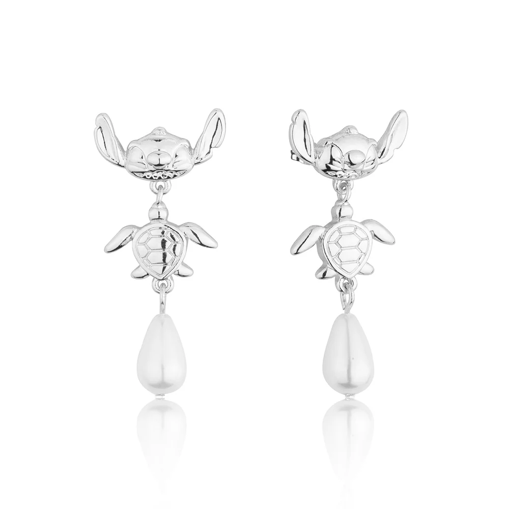 Couture Kingdom Disney Stitch Turtle Stainless Steel Drop Earrings