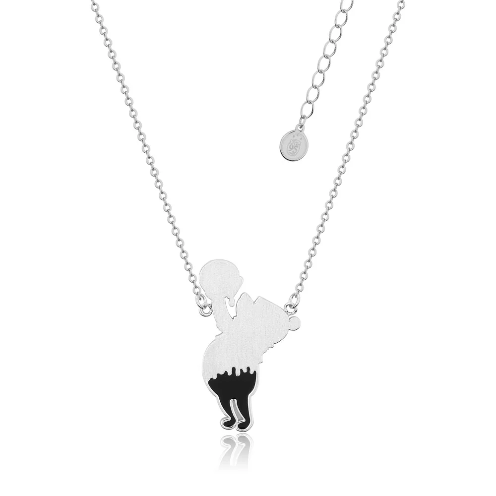 Couture Kingdom Disney White Gold Plated Winnie The Pooh Honey Drip Pendant On 45+7cm Chain