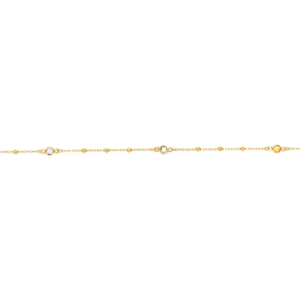 Cubic Zirconia Fancy Bracelet in 9ct Yellow Gold - Image 5