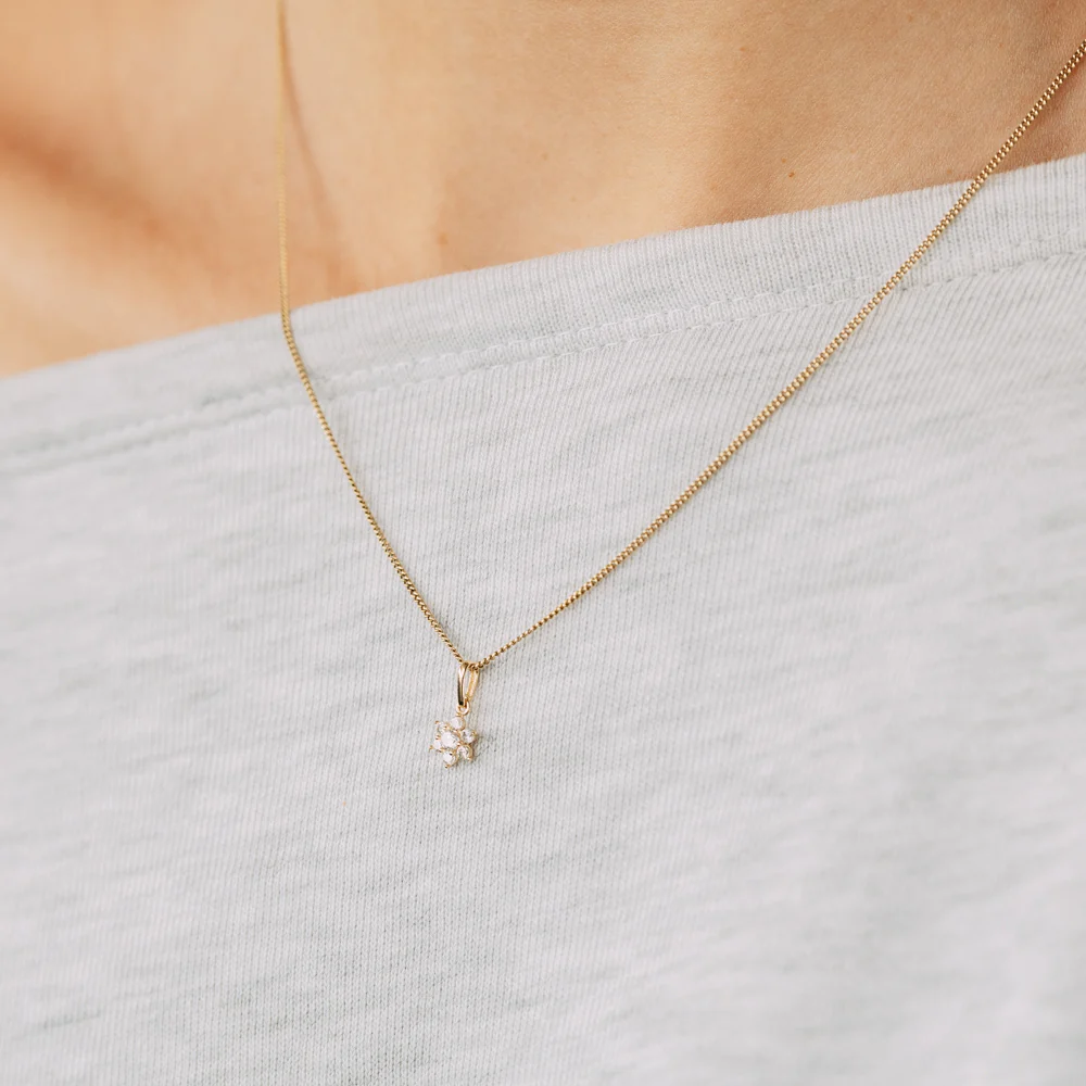 Cubic Zirconia Pendant in 9ct Yellow Gold - Image 2