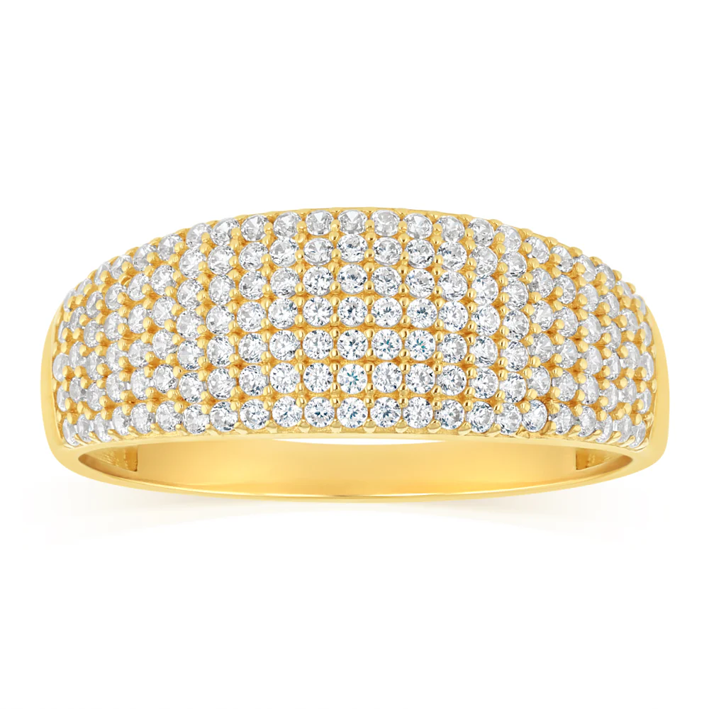 Cubic Zirconia Ring in 9ct Yellow Gold