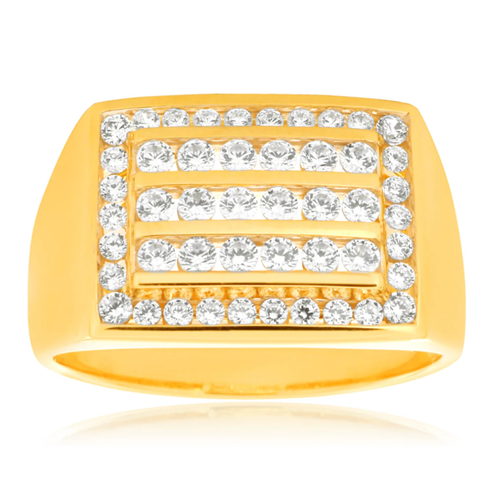 Cubic Zirconia Ring in 9ct Yellow Gold