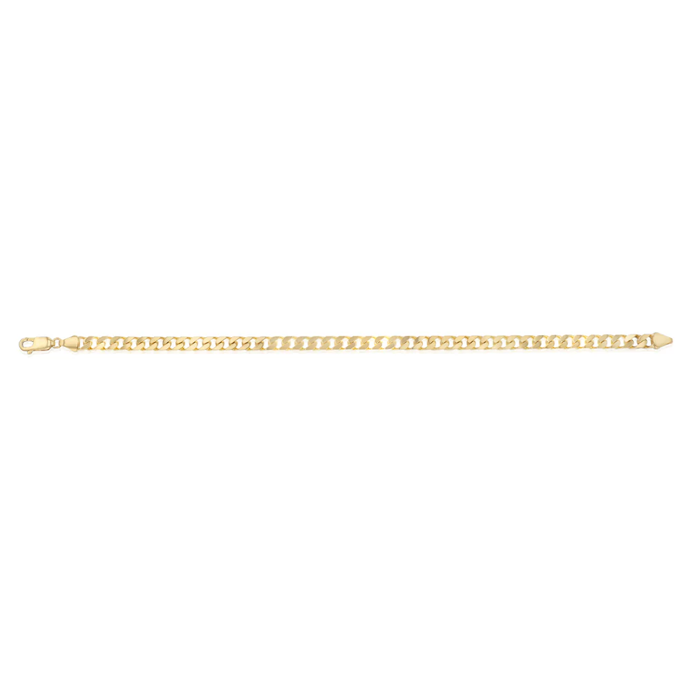 Curb 21cm Bracelet in 9ct Yellow Gold - Image 2