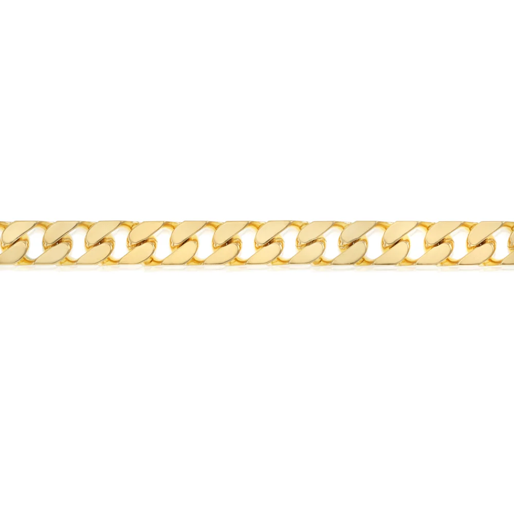 Curb 21cm Bracelet in 9ct Yellow Gold - Image 3