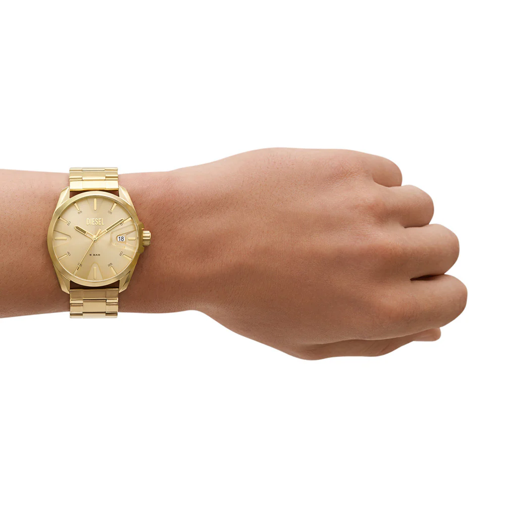 Diesel DZ2163SET MS9 Gold Tone Mens Watch with Necklace - Image 5