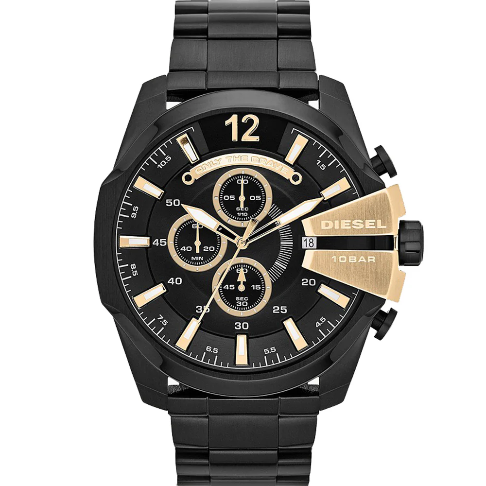 Diesel Mega Chief DZ4338 Chronograph Black Mens Watch