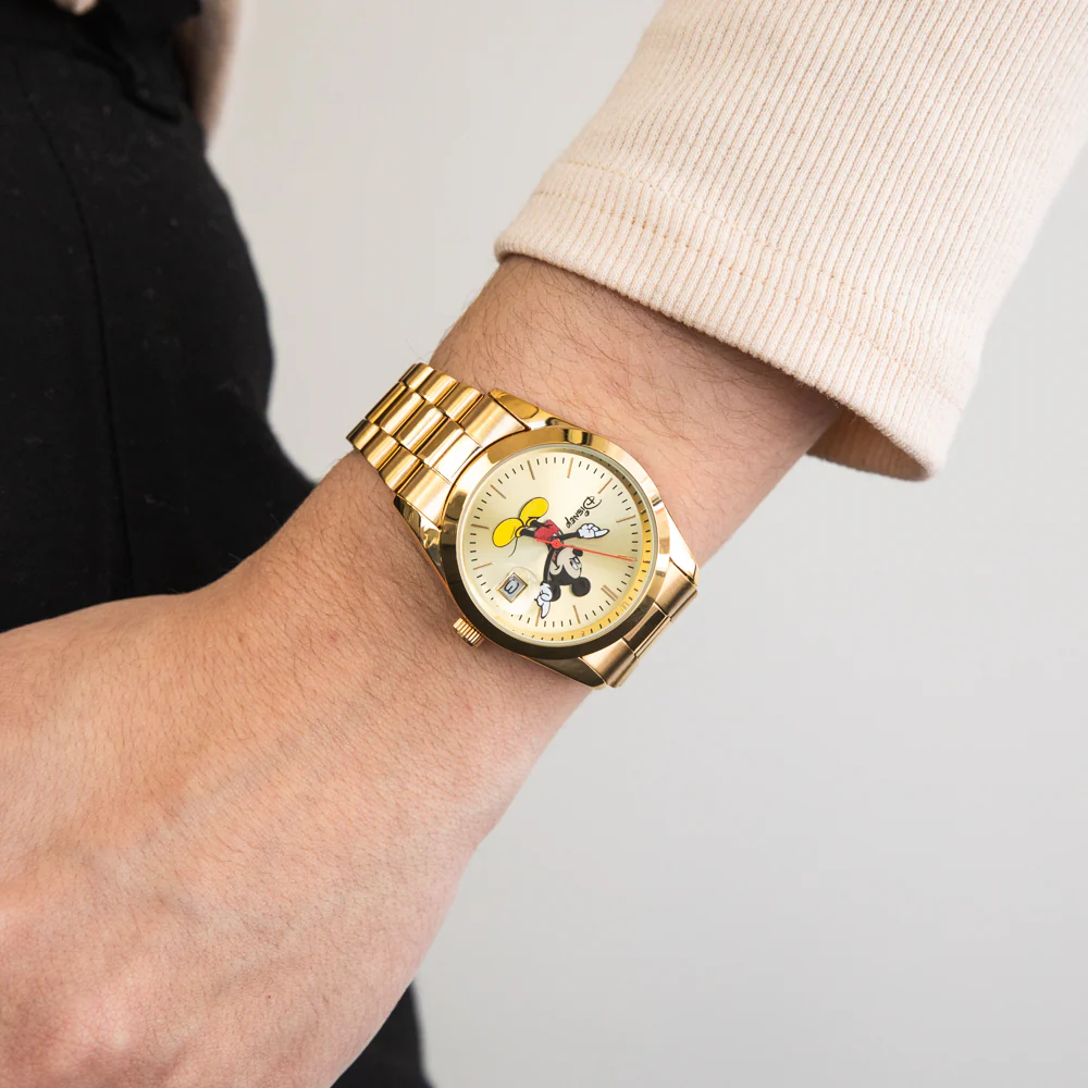 DISNEY TA45703 Mickey Mouse Gold Tone Watch - Image 3