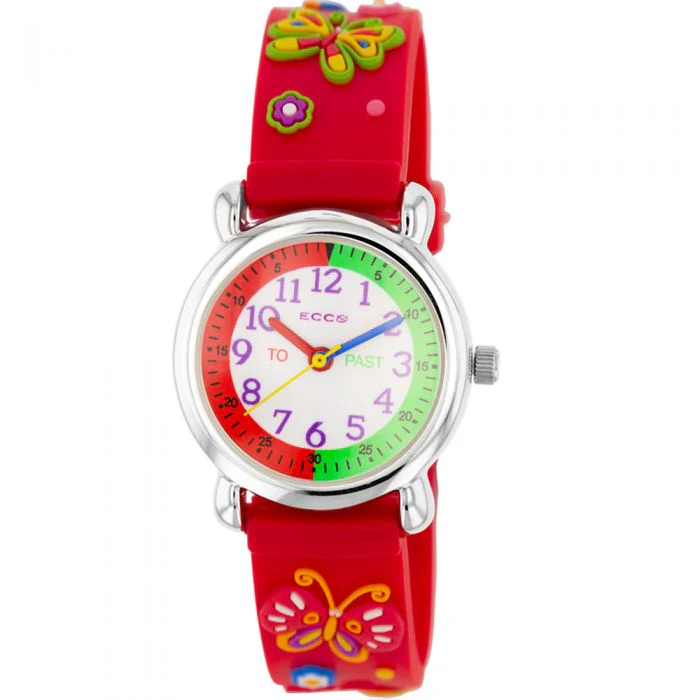 ECC Kids Red Butterfly Watch