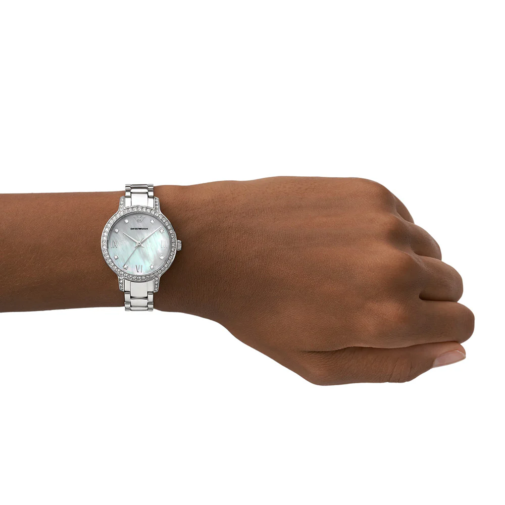 Emporio Armani AR11484 Cleo Stone Set Womens Watch - Image 4