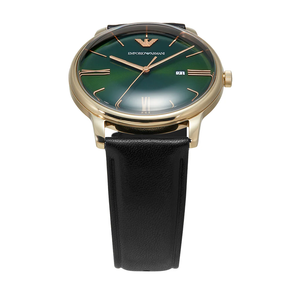 Emporio Armani AR11601 Minimalist Mens Leather Watch - Image 2