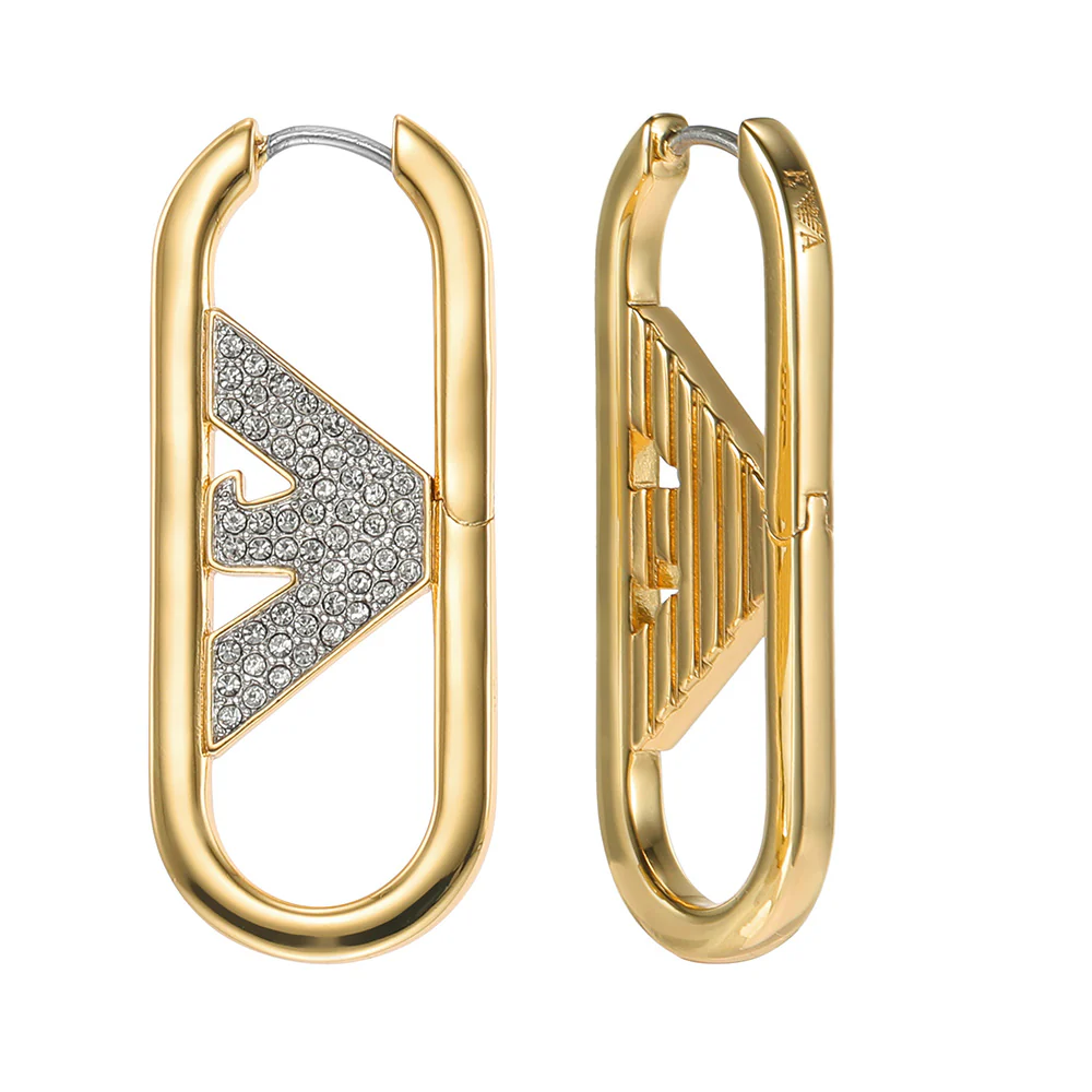 Emporio Armani Gold Plated Brass Fashion Earring - Image 2