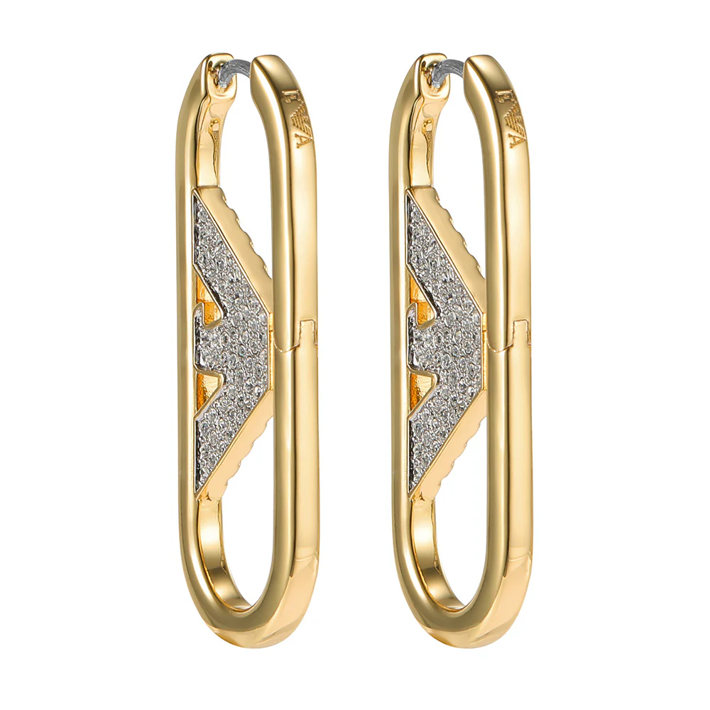 Emporio Armani Gold Plated Brass Fashion Earring - Image 3