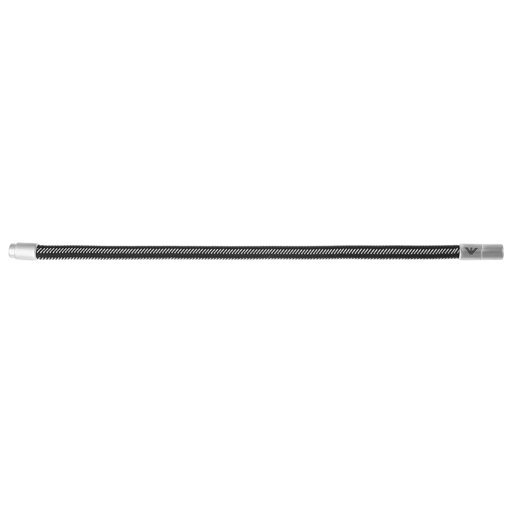 Emporio Armani Stainless Steel Black Nylon Bracelet - Image 3