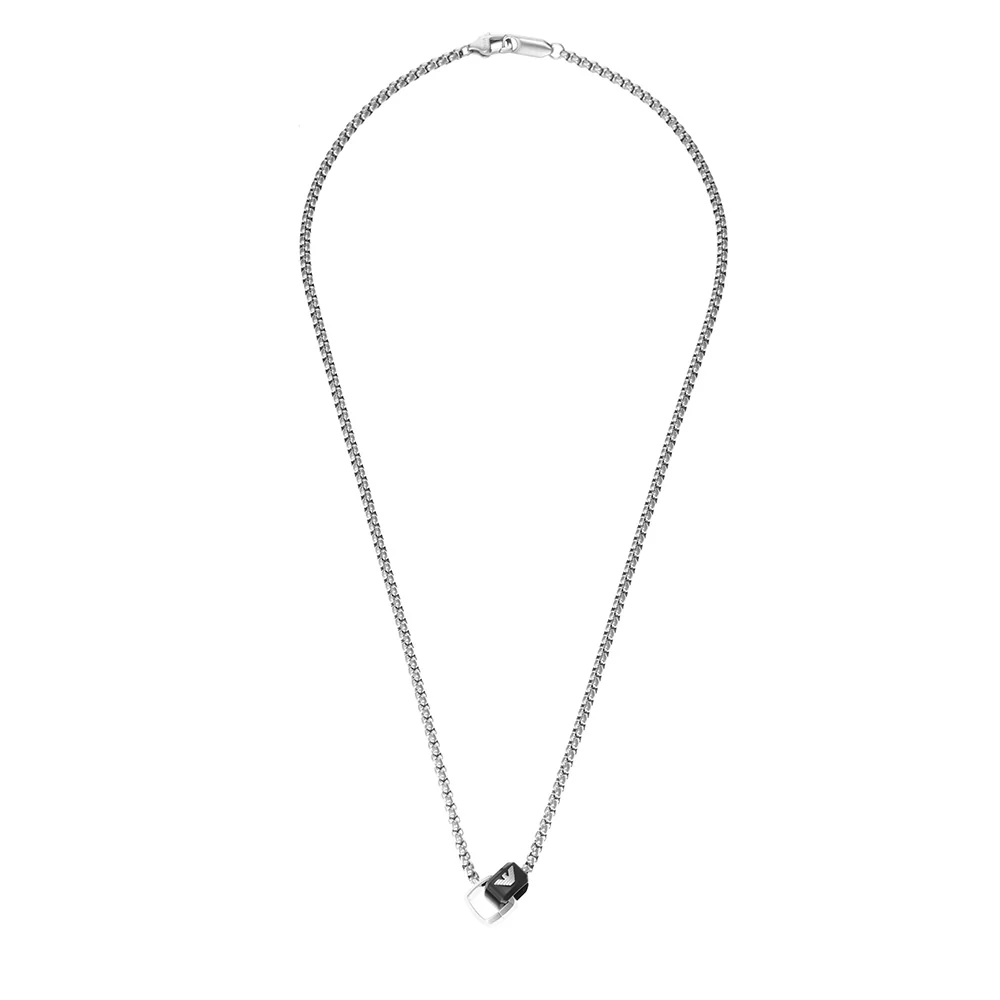 Emporio Armani Stainless Steel Key Basic Pendant With Chain