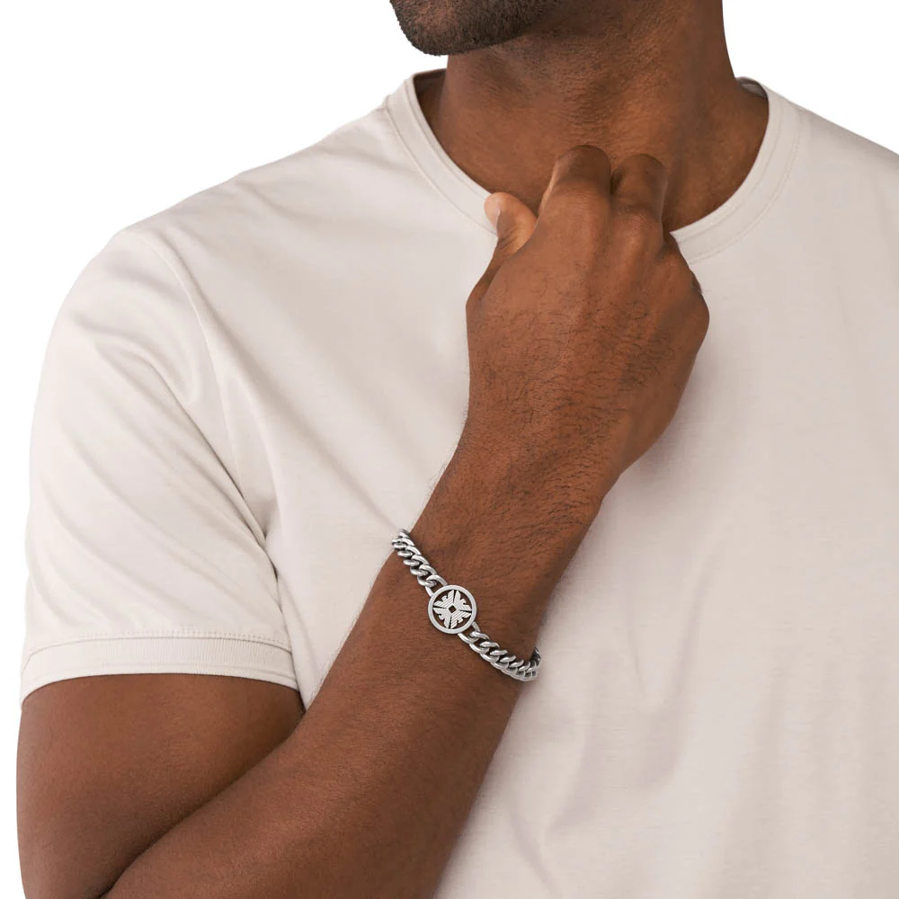 Emporio Armani Stainless Steel Logo Chain Bracelet - Image 3